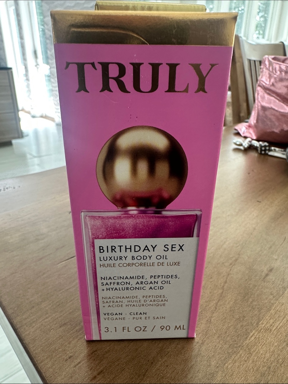 TRULY Birthday Sex Luxury Body Oil - Pink and Gold